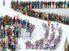 Momentka z klasické desítky en na Tour de Ski v Oberstdorfu