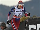 Heidi Wengová na trati klasické desítky na Tour de Ski