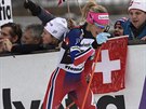 Ingvild Östbergová na trati klasické desítky na Tour de Ski
