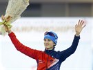 Martina Sáblíková po triumfu na trati 3000 metr na ME ve víceboji v Minsku