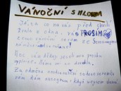 Dopis od desetileté Kristýnky Koicové.