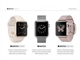 Apple za�ne hodinky Watch na �eském trhu prodávat 29.1. 2016
