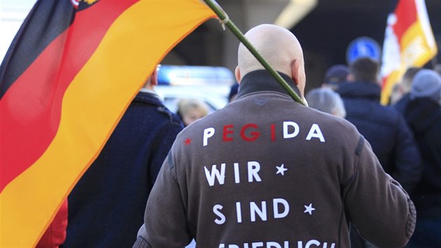 Demonstrace Pegidy v Koln nad Rnem. (9. ledna 2016)