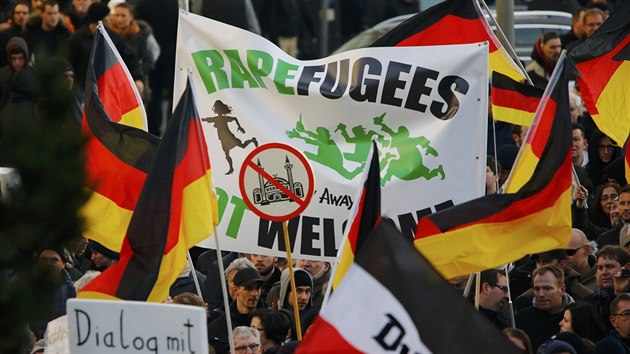 Demonstrace odprc imigrace v Koln nad Rnem (9. ledna 2015)