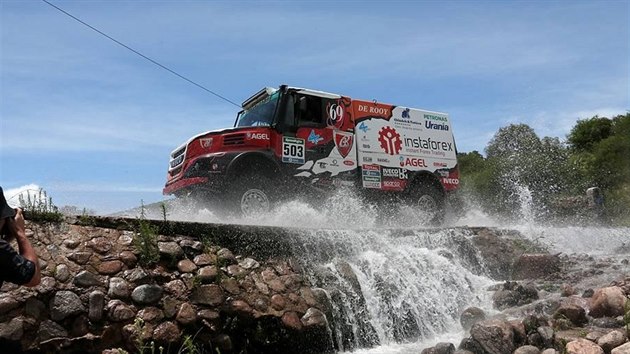 Ale Loprais na trati Rallye Dakar.