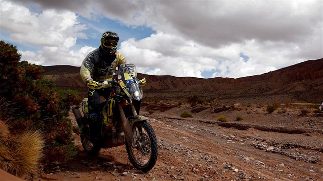 Slovensk motocyklista tefan Svitko si na Rallye Dakar pon vborn.