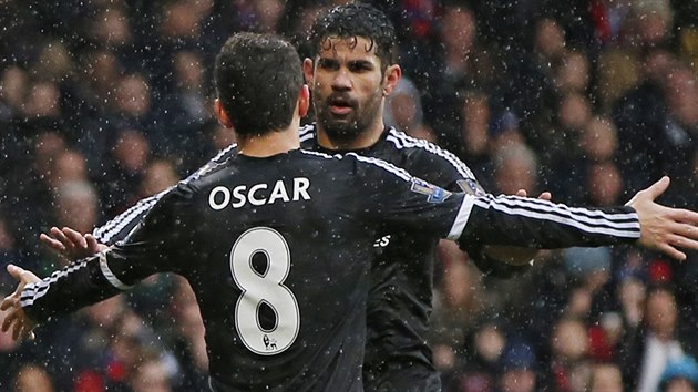 Diego Costa slav spolu s Oscarem gl, dky nmu la Chelsea do veden na hiti Crystal Palace.