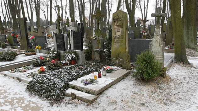 Oba obvinění loni navštívili také hrob Anežky Hrůzové.