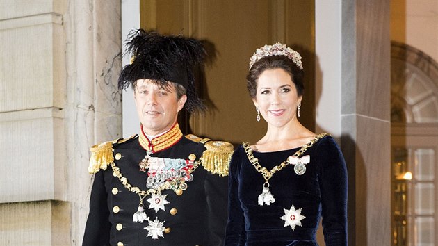 Dnsk korunn princ Frederik a korunn princezna Mary (Koda, 1. ledna 2016)