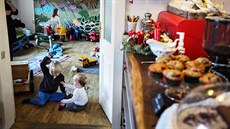 Kavárna Divoké matky v Karlíně, kde je prostředí pro děti uzpůsobené. (8.ledna...