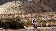 panlský motocyklista Joan Barreda na Rallye Dakar.