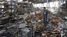 Jemenské hlavní město Saná se stalo cílem desítek saúdských náletů. (6. ledna...