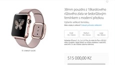 Apple zane hodinky Watch na eském trhu prodávat 29.1. 2016