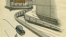 Tramvaje m�ly z podzemní dráhy vyjí�d�t na povrch a cestující rozvá�et dále po...