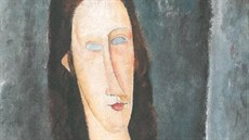 Amedeo Modigliani: Portrét Jeanne Hébuternové (Modré o�i), 1917