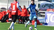 V NOVÉM DRESU. Tomá Pikryl (vpravo) poprvé nastoupil za Mladou Boleslav, a to...