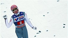 Severin Freund po svém druhém soutním skoku z mstku v Innsbrucku.