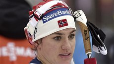 Heidi Wengová po vítzství na klasické desítce na Tour de Ski