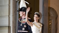 Dánský princ Joachim a jeho manelka princezna Marie (Koda, 1. ledna 2016)