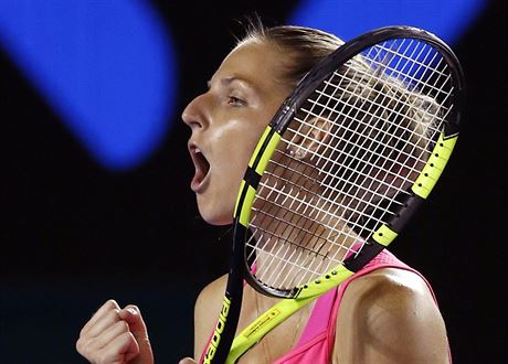 esk tenistka Kristna Plkov slav postup do 2. kola Australian Open.