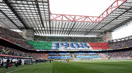 Stadion San Siro, domov fotbalist Interu Milán a AC Milán