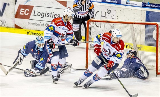 Momentka z utkání Pardubice - Liberec