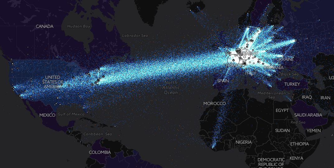 Torflow MAPA: Šifrované anonymní prohlížení Tor je nejoblíbenější v Evropě a ...