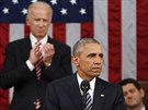 Americký prezident Barack Obama pednesl v Kongresu poselství o stavu unie....
