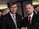 Kongres ODS v Ostrav, Martin Kupka a éf ODS Petr Fiala.