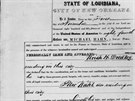 Dokument o prodeji otroka ve stát Louisiana
