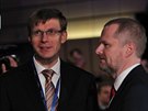 Kongres ODS v Ostravě, předseda ODS Petr Fiala (vpravo) a Martin Kupka (16....