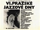 Plakát festivalu Praské jazzové dny, design Joska Skalník (z výstavy Jazzová...