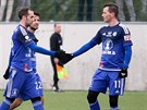 Gólová radost fotbalist Olomouce v duelu Tipsport ligy proti Frýdku-Místku