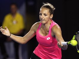 esk tenistka Kristna Plkov bojuje v 1. kole Australian Open.