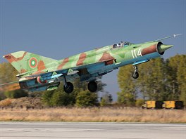 Letoun MiG-21 bulharskch vzdunch sil