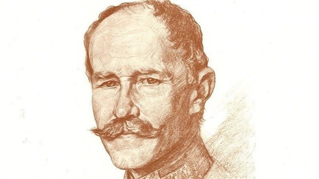 Generl Rudolf Krlek na portrtu z roku 1915 od Oskara Brcheho.