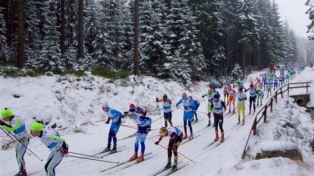 Momentka z Jizersk padestky 2016.