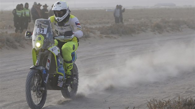 Ondřej Klymčiw na trati Rallye Dakar 2016