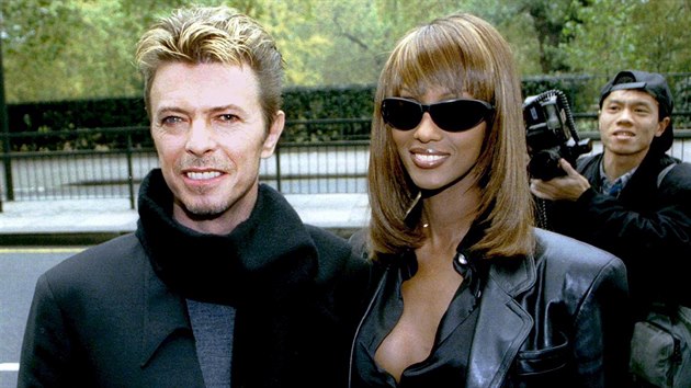 David Bowie a Iman (New York, 7. listopadu 1995)