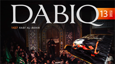 Titulní stránka 13. čísla islamistického časopisu Dabiq. (19. ledna 2016)