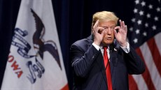 Donald Trump na setkání s volii v Iow (leden 2016)