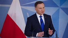 Polský prezident Andrzej Duda v centrále NATO