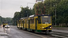 ­Obousmrné tramvaje Tatra KT8D5 v Maarsku.
