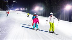 Večerní lyžování na Protěži na Černé hoře (14.1.2015).