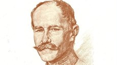 Generál Rudolf Králíek na portrétu z roku 1915 od Oskara Brücheho.