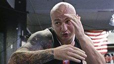 Artur Szpilka bhem tréninku