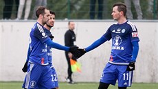 Gólová radost fotbalist Olomouce v duelu Tipsport ligy proti Frýdku-Místku
