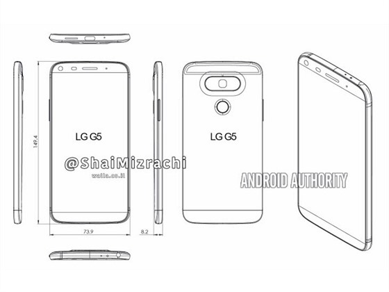 Nákres chystaného LG G5
