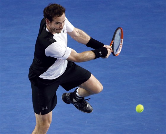 Andy Murray se poádn opel do úderu v souboji s Davidem Ferrerem.