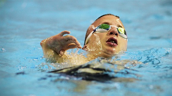Plavec Arnot Petráek pi píprav na paralympijské hry.